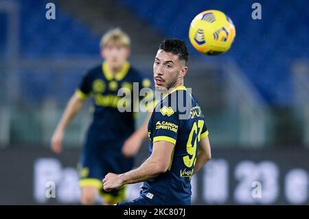 Mattia Sprocati von Parma Calcio 1913 während des Coppa Italia-Spiels zwischen SS Lazio und Parma Calcio 1913 im Stadio Olimpico, Rom, Italien, am 21. Januar 2021. (Foto von Giuseppe Maffia/NurPhoto) Stockfoto