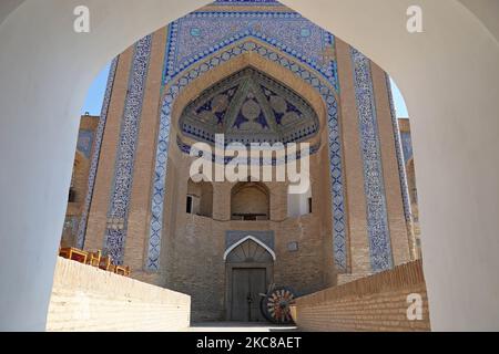 Allah Kuli Khan Madrasa, Ichan Kala (Innere Festung), Khiva, Provinz Horezm, Usbekistan, Zentralasien Stockfoto