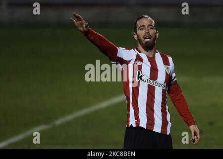 Iker Muniain of Athletic Gestures während der Runde von 16 der Copa del Rey zwischen CD Alcoyano und Athletic Club im Campo Municipal de El Collao am 28. Januar 2021 in Alcoy, Alicante, Spanien. (Foto von Jose Breton/Pics Action/NurPhoto) Stockfoto