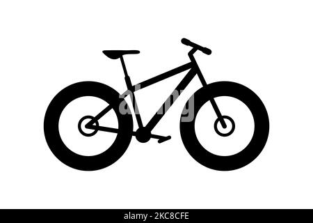 Fatbike-Symbol. Einfache Vektor-Illustration von Fat Bike. Stock Vektor