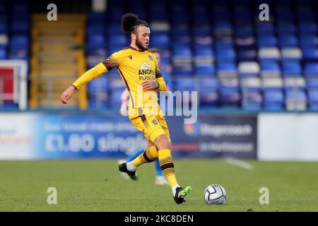 HARTLEPOOL, ENGLAND. JAN 30. Louis John von Sutton United während des Vanarama National League-Spiels zwischen Hartlepool United und Sutton United am 30.. Januar 2021 im Victoria Park, Hartlepool, Englan. (Foto von Mark Fletcher/MI News/NurPhoto) Stockfoto