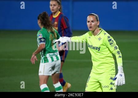 Meline Gerard während des Spiels zwischen dem FC Barcelona und Real Betis Balompie, das der Woche 20 der spanischen Frauenliga Primera Iberdrola entspricht, spielte am 10.. Februar 2021 im Johan Cruyff Stadium in Barcelona, Spanien. -- (Foto von Urbanandsport/NurPhoto) Stockfoto