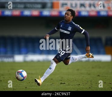 Ashley Nathaniel-George von Southend United während der Sky Bet League Two zwischen Southend United und Bolton Wanderers am 20.. Februar 2021 im Roots Hall Stadium in Southend, Großbritannien (Foto von Action Foto Sport/NurPhoto) Stockfoto