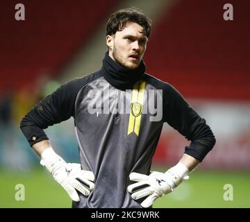 Kieran O'Hara von Burton Albion während der Sky Bet League One zwischen Charlton Athletic und Burton Albion2at The Valley, Woolwich am 23.. Februar 2021 (Foto by Action Foto Sport/NurPhoto) Stockfoto