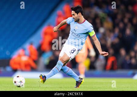 Manchester, Großbritannien. 2.. November 2022. Ilkay Gundogan von Manchester City im Einsatz während des UEFA Champions League Fußballspiels (Gruppe G - Matchday 6 of 6) zwischen Manchester City und dem FC Sevilla im Etihad Stadium in Manchester, England. (Will Palmer/SPP) Quelle: SPP Sport Press Foto. /Alamy Live News Stockfoto