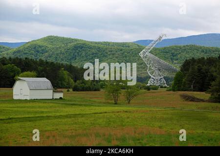 Blick auf das Green Bank Telescope - West Virginia Stockfoto