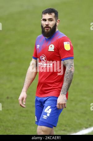 Bradley Johnson von Blackburn Rovers während der Sky Bet Championship zwischen Millwall und Blackburn Rovers am 06.. März 2021 im Den Stadium, London (Foto by Action Foto Sport/NurPhoto) Stockfoto