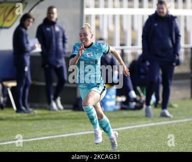 Ashley Hodson von Liverpool Women in Aktion während der FA Women's Chanpionship zwischen Crystal Palace Women und Liverpool Women am 07.. März 2021 im Hayes Lane Stadium, Bromley, Großbritannien (Foto von Action Foto Sport/NurPhoto) Stockfoto