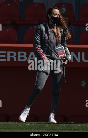 Kosovare Asllani von Real Madrid vor dem Primera Iberdrola-Spiel zwischen Club Atletico de Madrid Femenino und Real Madrid Femenino am 14. März 2021 im Wanda Sport Center in Madrid, Spanien. (Foto von Jose Breton/Pics Action/NurPhoto) Stockfoto