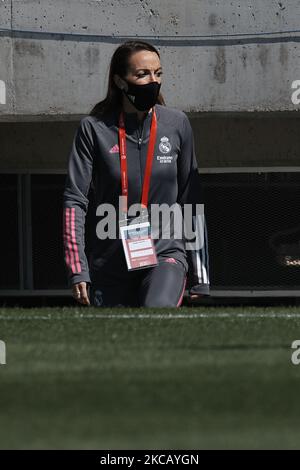 Kosovare Asllani von Real Madrid während des Primera Iberdrola-Spiels zwischen Club Atletico de Madrid Femenino und Real Madrid Femenino am 14. März 2021 im Wanda Sport Center in Madrid, Spanien. (Foto von Jose Breton/Pics Action/NurPhoto) Stockfoto