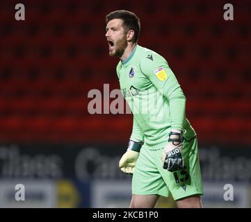 Joe Day of Bristol Rovers (Leihgabe von Cardiff City) während der Sky Bet League One zwischen Charlton Athletic und Bristol Rovers im Valley, Woolwich am 16.. März 2021 (Foto by Action Foto Sport/NurPhoto) Stockfoto