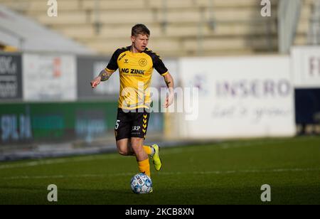 Jacob Buus von AC Horsens beim Superliga-Spiel zwischen Horsens und Lyngby im Horsens-Stadion, Horsens, Dänemark, am 21. März 2021. (Foto von Ulrik Pedersen/NurPhoto) Stockfoto