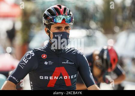 46 Jonathan Castroviejo aus Spanien von Ineos Grenadiers Portrait, während der 100. Volta Ciclista a Catalunya 2021, Etappe 1 von Calella nach Calella. Am 22. März 2021 in Calella, Spanien. (Foto von Xavier Bonilla/NurPhoto) Stockfoto