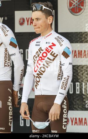 142 Thomas De Gendt aus Belgien von Lotto Soudal Portrait, während der 100. Volta Ciclista a Catalunya 2021, Etappe 1 von Calella nach Calella. Am 22. März 2021 in Calella, Spanien. (Foto von Xavier Bonilla/NurPhoto) Stockfoto