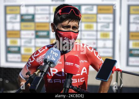 201 Nairo Quintana aus Kolumbien vom Team ARKEA - Samsic Portrait, während der 100. Volta Ciclista a Catalunya 2021, Etappe 3 vom Canal Olimpic de Barcelona bis Valter 2000. Am 24. März 2021 in Barcelona, Spanien. (Foto von Xavier Bonilla/NurPhoto) Stockfoto