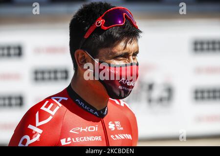 201 Nairo Quintana aus Kolumbien vom Team ARKEA - Samsic Portrait, während der 100. Volta Ciclista a Catalunya 2021, Etappe 3 vom Canal Olimpic de Barcelona bis Valter 2000. Am 24. März 2021 in Barcelona, Spanien. (Foto von Xavier Bonilla/NurPhoto) Stockfoto