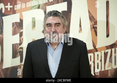 Jose Manuel Rodriguez Uribes (Kulturminister) nimmt an der „LIBERTAD“-Premiere im Proyecciones-Kino in Madrid, Spanien Teil (Foto: Carlos Dafonte/NurPhoto) Stockfoto