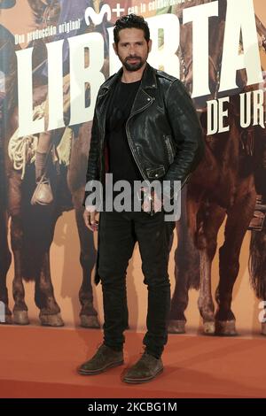 Harlys Becerra nimmt an der „LIBERTAD“-Premiere im Proyecciones Cinema in Madrid, Spanien Teil (Foto: Carlos Dafonte/NurPhoto) Stockfoto