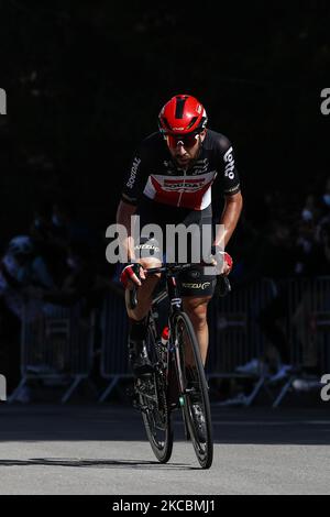 142 Thomas De Gendt aus Belgien von Lotto Soudal während der 100. Volta Ciclista a Catalunya 2021, Etappe 7 von Barcelona nach Barcelona. Am 28. März 2021 in Barcelona, Spanien. (Foto von Xavier Bonilla/NurPhoto) Stockfoto