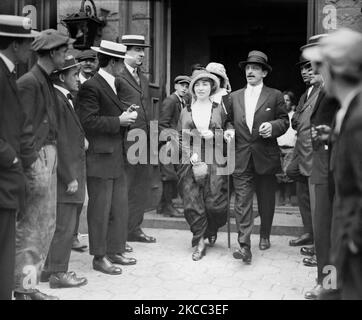 Alexander Bekman und Helen Harris in Tarrytown, New York, 1914. Stockfoto