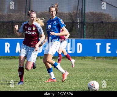 Während der Barclays FA Women's Super League zwischen Everton Women und Aston Villa Women am 04.. April 2021 im Walton Hall Park Stadium, Liverpool, Großbritannien (Foto by Action Foto Sport/NurPhoto) Stockfoto