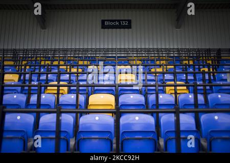 Plough Lane im Rahmen des Sky Bet League 1-Spiels zwischen AFC Wimbledon und Fleetwood Town am 5.. April 2021 in Plough Lane, Wimbledon, London, Großbritannien. (Foto von Federico Maranesi/MI News/NurPhoto) Stockfoto