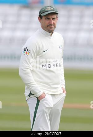 Daryl Mitchell von Worcestershire während der LV Championship Group 1 Tag einer von vier Tagen zwischen Essex CCC und Worcestershire CCC auf dem Cloudfm County Ground am 08.. April 2021 in Chelmsford, England (Foto von Action Foto Sport/NurPhoto) Stockfoto