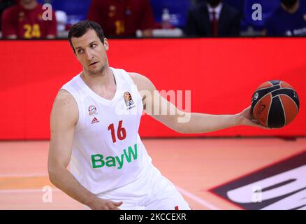 Paul Zipser während des Spiels zwischen dem FC Barcelona und dem FC Bayern München, entsprechend der 34. Woche der Euroleague, spielte am 09.. April 2021 im Palau Blaugrana in Barcelona, Spanien. (Foto von Joan Valls/Urbanandsport/NurPhoto) Stockfoto