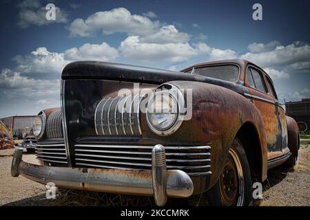 Classic Line Rost und Patina in der heißen New Mexico Sun Stockfoto