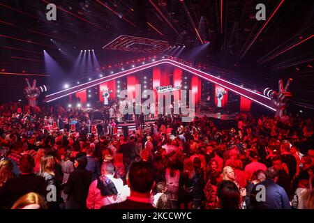 Berlin, Deutschland. 04.. November 2022. Übersicht zum Finale der Casting-Show 'The Voice of Germany' im Studio in Berlin. Quelle: Gerald Matzka/dpa/Alamy Live News Stockfoto