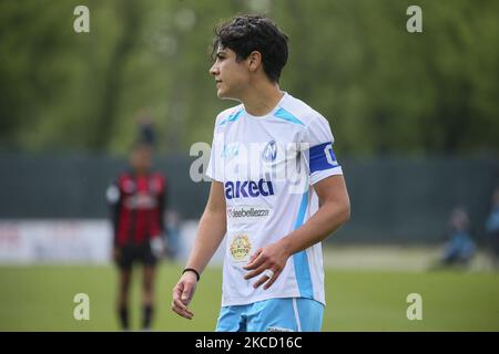 Paola Di Marino von SSC Napoli in Aktion während der Women Serie Ein Spiel zwischen AC Mailand und SSC Napoli im Centro Sportivo Vismara am 18. April 2021 in Mailand, Italien. (Foto von Giuseppe Cottini/NurPhoto) Stockfoto