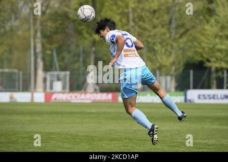 Paola Di Marino von SSC Napoli in Aktion während der Women Serie Ein Spiel zwischen AC Mailand und SSC Napoli im Centro Sportivo Vismara am 18. April 2021 in Mailand, Italien. (Foto von Giuseppe Cottini/NurPhoto) Stockfoto