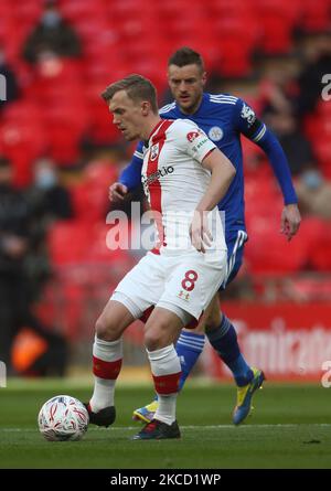 James ward-Prowse von Southampton während des Halbfinales des Emirates FA Cup zwischen Leicester City und Southampton im Wembley-Stadion in London, Großbritannien, am 18.. April 2021. (Foto by Action Foto Sport/NurPhoto) Stockfoto