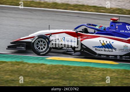 31 Reshad de Gerus aus Frankreich von Charouz Racing System, Aktion am zweiten Tag des Formel-3-Tests auf dem Circuit de Barcelona - Catalunya am 21. April 2021 in Montmelo, Spanien. (Foto von Xavier Bonilla/NurPhoto) Stockfoto