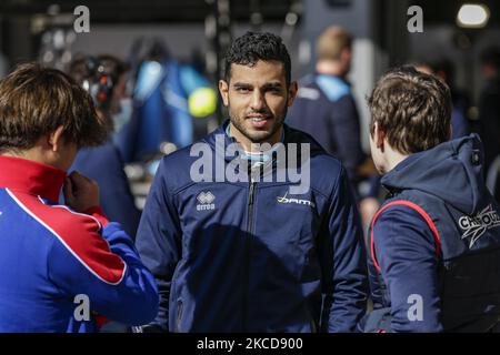 Roy Nissany aus Israel von DAMS, Portrait am ersten Tag des FIA Formel 2 Testens auf dem Circuit de Barcelona - Catalunya am 23. April 2021 in Montmelo, Spanien. (Foto von Xavier Bonilla/NurPhoto) Stockfoto