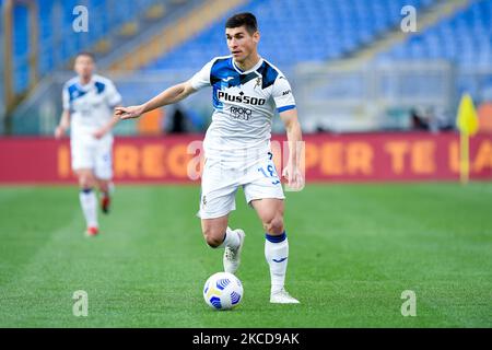 Ruslan Malinovskyi von Atalanta BC während der Serie A Match zwischen AS Roma und Atalanta BC im Stadio Olimpico, Rom, Italien am 22. April 2021. (Foto von Giuseppe Maffia/NurPhoto) Stockfoto