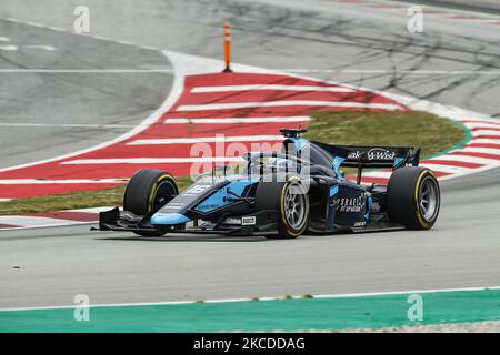 16 Roy Nissany aus Israel von DAMS, Aktion am dritten Tag des FIA Formel 2 Testens auf dem Circuit de Barcelona - Catalunya am 25. April 2021 in Montmelo, Spanien. (Foto von Xavier Bonilla/NurPhoto) Stockfoto