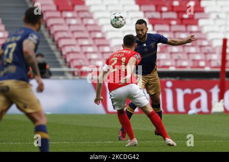 Anderson Carvalho in Aktion während des Spiels für Liga NOS zwischen SL Benfica und CD Santa Clara, im Estadio da Luz, Lissabon, Portugal, am 26. April 2021. (Foto von João Rico/NurPhoto) Stockfoto