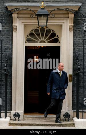Dan Rosenfield, Stabschef des britischen Premierministers Boris Johnson, verlässt am 28. April 2021 die Downing Street 10 in London, England. (Foto von David Cliff/NurPhoto) Stockfoto