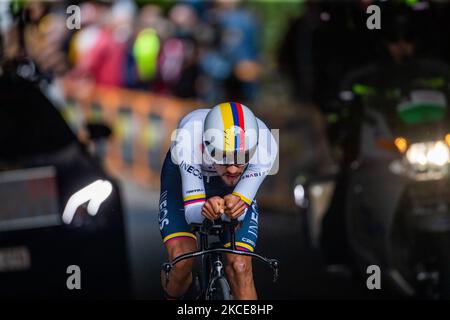 MARTINEZ POVEDA Daniel Roppe (COL) der INEOS GRENADIERE während des Giro d'Italia 104. 2021, Etappe 1 eine Einzelzeitfahretappe 8,6km von Turin nach Turin am 8. Mai 2021 in Turin, Italien. (Foto von Mauro Ujetto/NurPhoto) Stockfoto