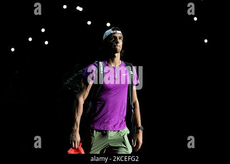 Lorenzo Musetti aus Italien während des Rolex Paris Masters, ATP Masters 1000 Tennisturniers, am 4. November 2022 in der Accor Arena in Paris, Frankreich. Foto von Victor Joly/ABACAPRESS.COM Quelle: Victor Joly/Alamy Live News Stockfoto