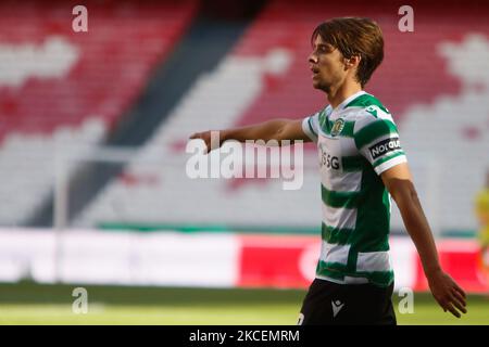 Daniel Bragança Mittelfeldspieler von Sporting CP während des Liga NOS-Spiels zwischen SL Benfica und Sporting CP am 15.. Mai 2021 im Estadio da Luz in Lissabon, Portugal. (Foto von Valter Gouveia/NurPhoto) Stockfoto