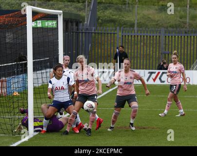 Leandra Little von Sheffield United Womenduring the Vitality Women's FA Cup Fünfte Runde zwischen Tottenham Hotspur und Sheffield United im Hive Stadium, Barnett UK am 16.. Mai 2021 (Foto von Action Foto Sport/NurPhoto) Stockfoto