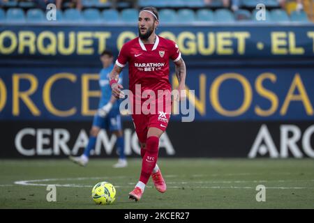 Nemanja Gudelj vom FC Sevilla während des spanischen La Liga-Spiels zwischen dem FC Villarreal und dem FC Sevilla am 17. Mai 2021 im Stadion La Ceramica. (Foto von Jose Miguel Fernandez/NurPhoto) Stockfoto