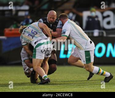 Carl Fearns von Newcastle Falcons in Aktion während des Spiels der Gallagher Premiership zwischen Newcastle Falcons und Northampton Saints am Montag, den 17.. Mai 2021 im Kingston Park, Newcastle. (Kredit: Mark Fletcher | MI News) (Foto von MI News/NurPhoto) Stockfoto