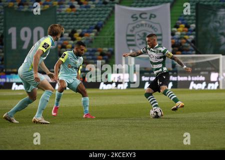 Antunes in Aktion während des Spiels der Liga NOS zwischen Sporting CP und Maritimo, im Estadio José Alvalade, Lissabon, Portugal, 19. 2021 (Foto von João Rico/NurPhoto) Stockfoto