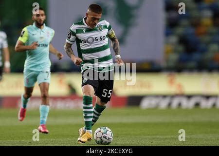 Antunes in Aktion während des Spiels der Liga NOS zwischen Sporting CP und Maritimo, im Estadio José Alvalade, Lissabon, Portugal, 19. 2021 (Foto von João Rico/NurPhoto) Stockfoto