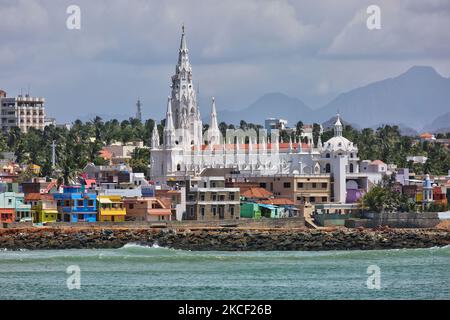 Kirche der Gottesmutter von Lösegeld in Kanyakumari, Tamil Nadu, Indien. (Foto von Creative Touch Imaging Ltd./NurPhoto) Stockfoto