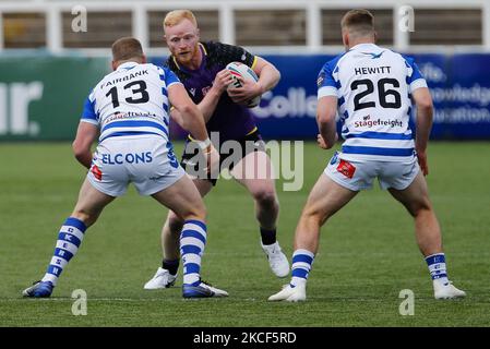 Liam McAvoy von Newcastle Thunder in Aktion während des BETFRED Championship-Spiels zwischen Newcastle Thunder und Halifax Panthers am Sonntag, 23.. Mai 2021 im Kingston Park, Newcastle. (Foto von Chris Lishman/MI News/NurPhoto) Stockfoto