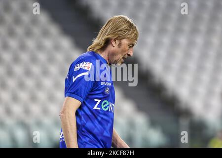 Moreno Conficconi während des Charity-Fußballspiels der Partita Del Cuore im Allianz-Stadion am 25. Mai 2021 in Turin, Italien. (Foto von Massimiliano Ferraro/NurPhoto) Stockfoto